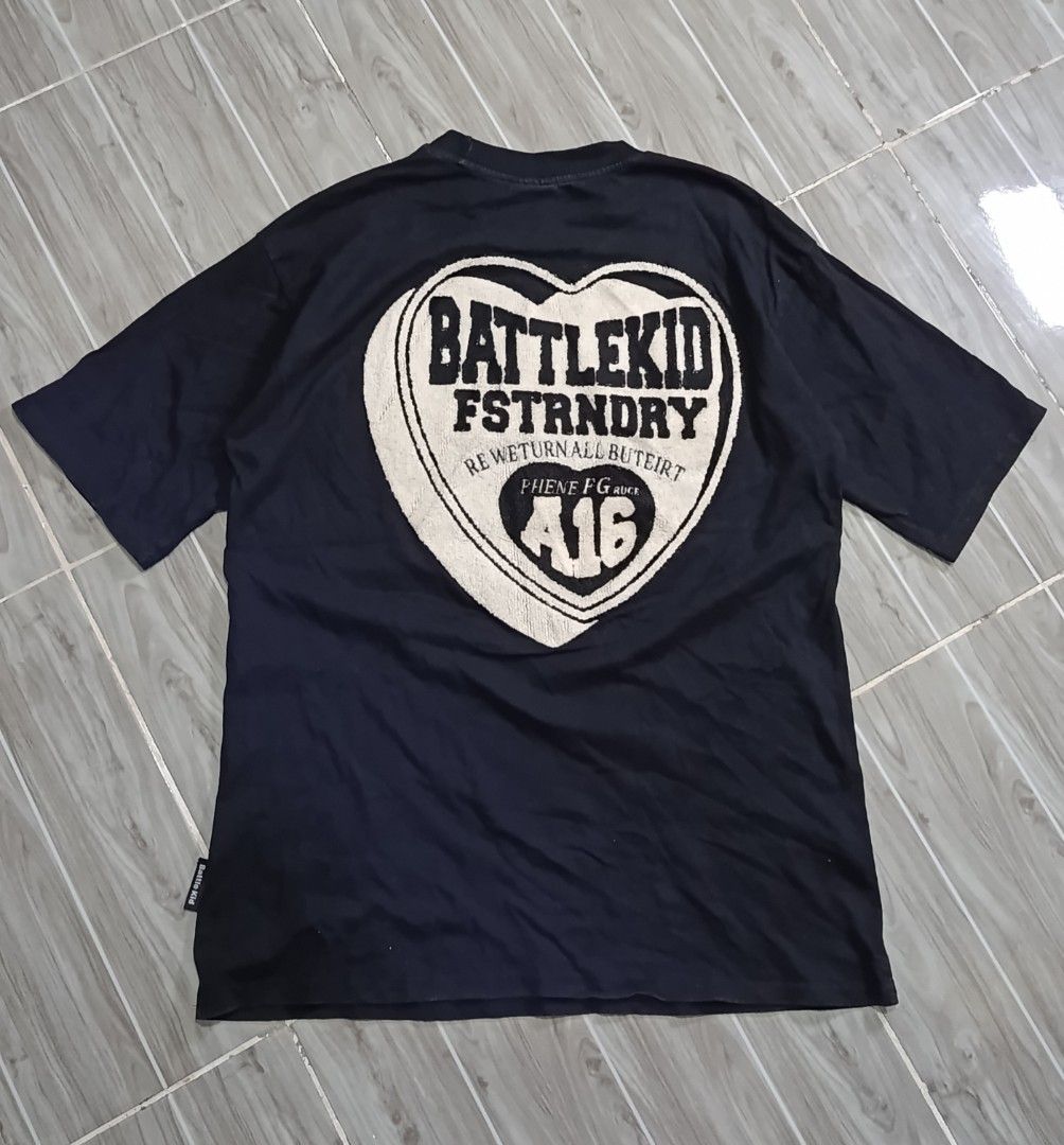 BATTLEKID TSHIRT (freeshipping) (Category: Tshirts & Polo Shirts ) located in Quezon City. Submitted by gyl-stop (Listing ID 1461349646, Image 2). Description: free shipping carpet embroid design 22 x 29.5 excellent condi cr: 9.8/10 issue: none.