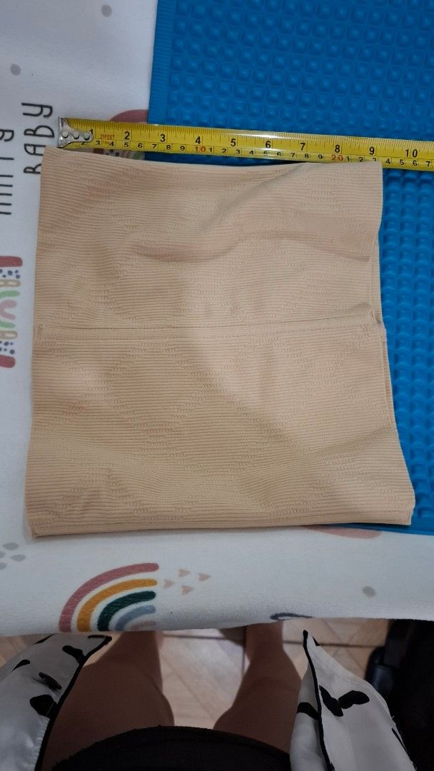 Beige High-Waisted Tummy Control Shapewear Large Size (Category: Undergarments & Loungewear) located in Paranaque City. Submitted by nylahtan (Listing ID 1461399038, Image 2). Description: - High-waisted design for effective tummy control. - Beige color, versatile for various outfits. - Made with stretchy material for a comfortable, flexible fit. - Measures approximately 10 inches in height when laid flat. - Helps to smooth and enhance your silho