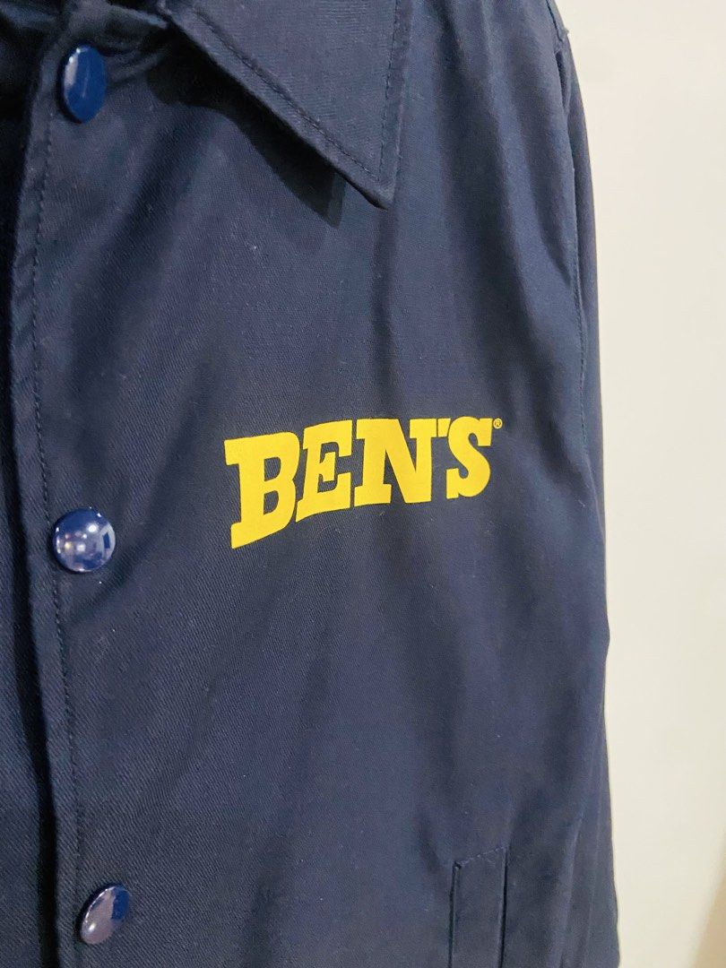 Ben Davis Work Jacket Established 1935 San Francisco Size S (Category: Coats, Jackets and Outerwear) located in Manila. Submitted by thriftnijuan08 (Listing ID 1461342918, Image 3). Description: - Navy blue Ben Davis jacket - Features 'BEN'S' logo on the front - Back print: 'Established in 1935 in San Francisco California U.S.A. World's Toughest Work Clothes' - Material: Polyester and cotton blend - Tagged size: S - Ideal for everyday wear -Dimes