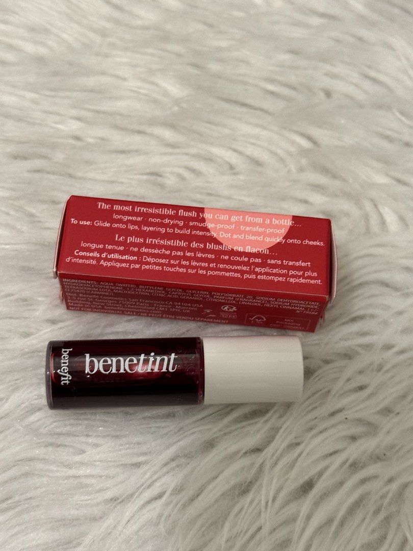 Benefit benetint 2ml (Category: Makeup) located in Quezon City. Submitted by quirksandcurls (Listing ID 1461498864, Image 3). Description: Full size is 6ml (1800) Selling 2ml for only 500.
