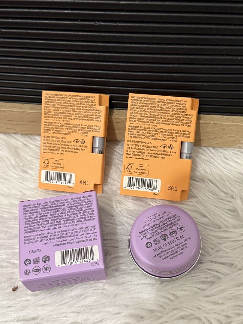 Benefit the porefessional mask with 2 precisely my brow samples (Category: Face Care) located in Quezon City. Submitted by quirksandcurls (Listing ID 1461346011, Image 3). Description: .
