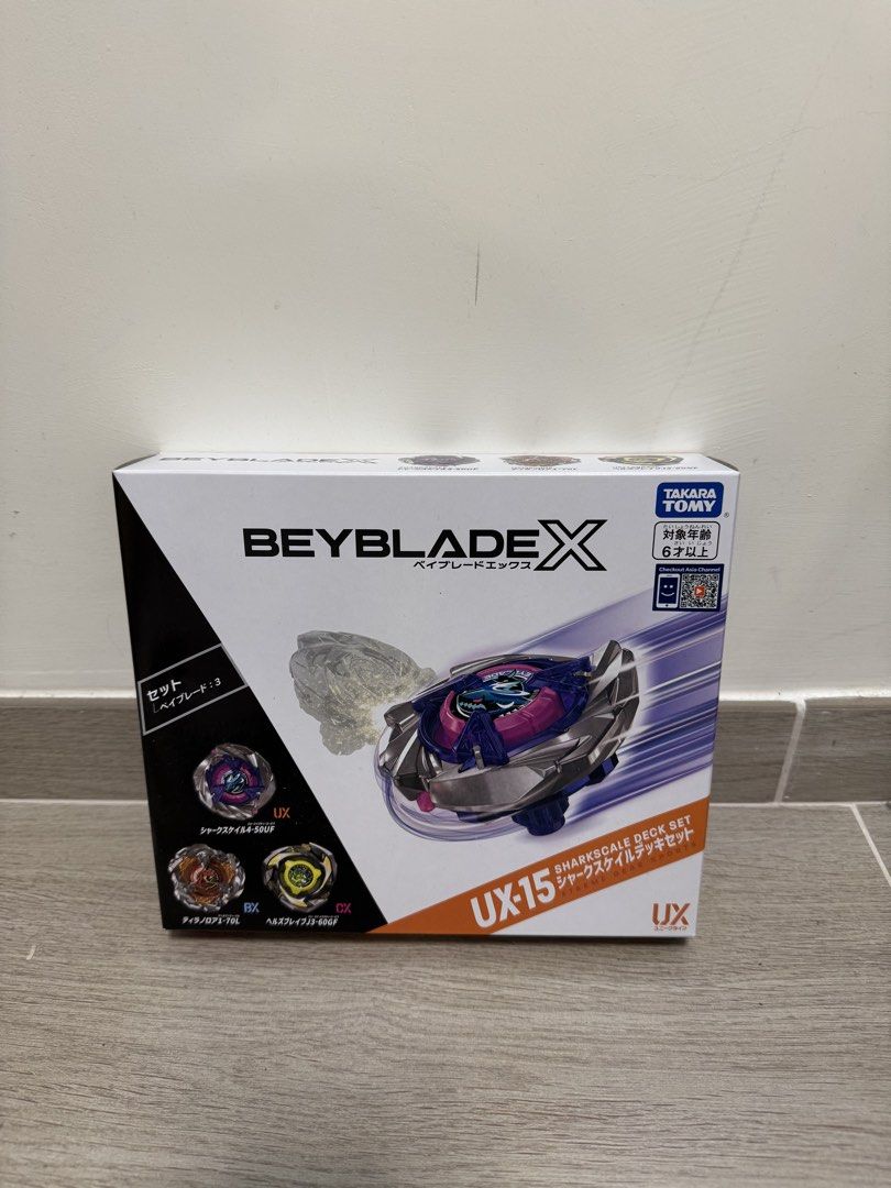 Beyblade X | UX04 UX15 CX02 UX14 BX00 CX17 CX13 （分類：動作及對戰玩具）位於 Hong Kong。 由 smlomartin 提交（商品編號 1461487225，圖片 2）。簡介： UX04 $600 UX15 $500 CX02 $130 UX14 $130 BX00 猛碼象牙 $400 BX00 煉獄魔鎌 $1000 CX17 $170 CX13 $150 全新未開！ 全要$2800！！ 全要優先！！！。