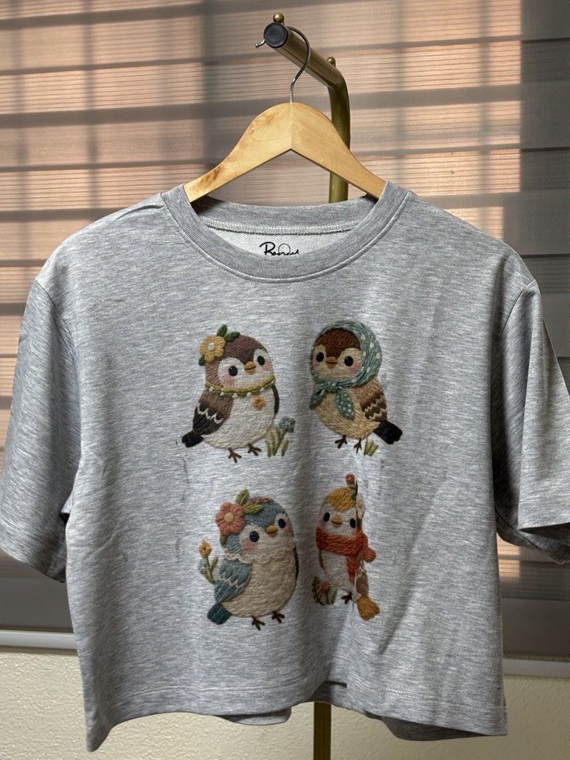 BKK Bonus Cropped Shirt - Gray (Category: Shirts) located in Quezon City. Submitted by sweetmissfragranceshop (Listing ID 1461506256, Image 2). Description: Original from Bangkok Free size Fits up to XL.