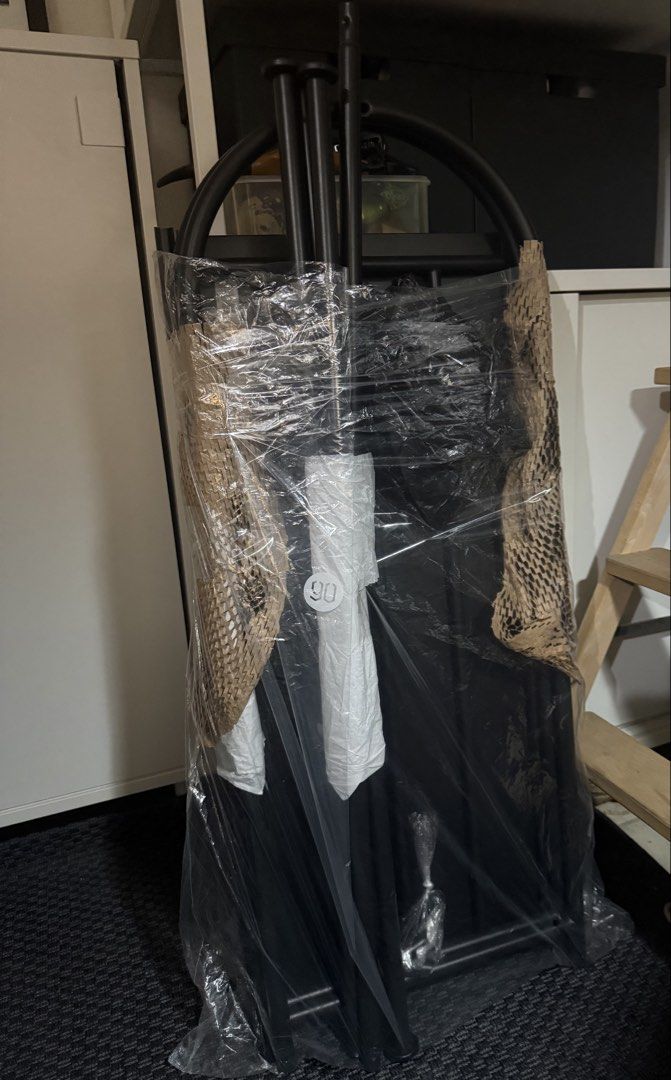 I K E A Grafjallet clothes rack with shoe storage (Category: Shelves, Cabinets & Racks) located in Pasig City. Submitted by h_j_b (Listing ID 1461459979, Image 1). Description: IKEA GRAFJALLET Clothes rack with shoe storage, black Almost new Purchased August 2025 Already disassembled and ready for pickup For details (photos and measurements), please check the link below. Carousell is deleting the whole listing when IKEA photos are uploaded. https