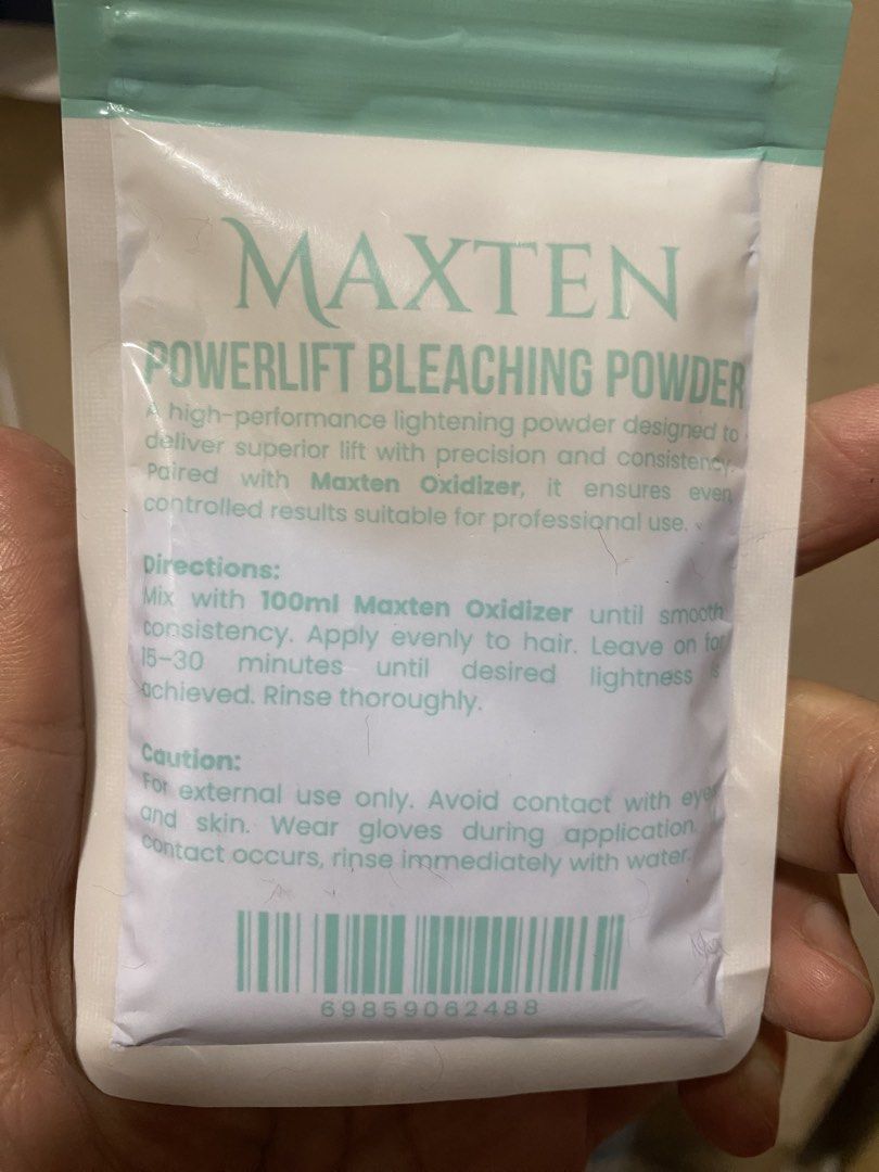 Bleach fir hair (Category: Hair) located in Manila. Submitted by robinhood123_134 (Listing ID 1461364015, Image 3). Description: This is to enhance the color of the hair you want to achieve.