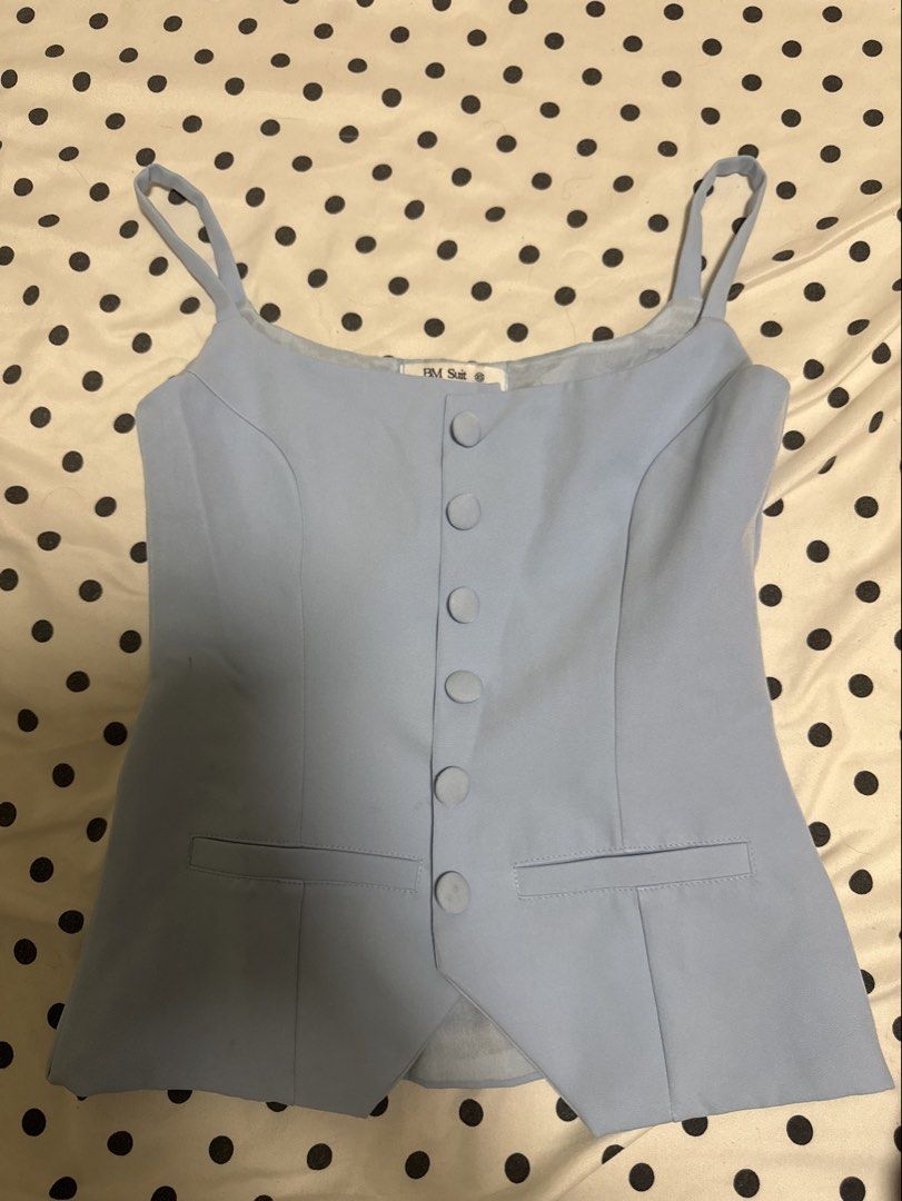 BM SUIT light blue sleeveless top (Category: Dresses) located in Quezon City. Submitted by buhbyestuff (Listing ID 1461397130, Image 1). Description: .