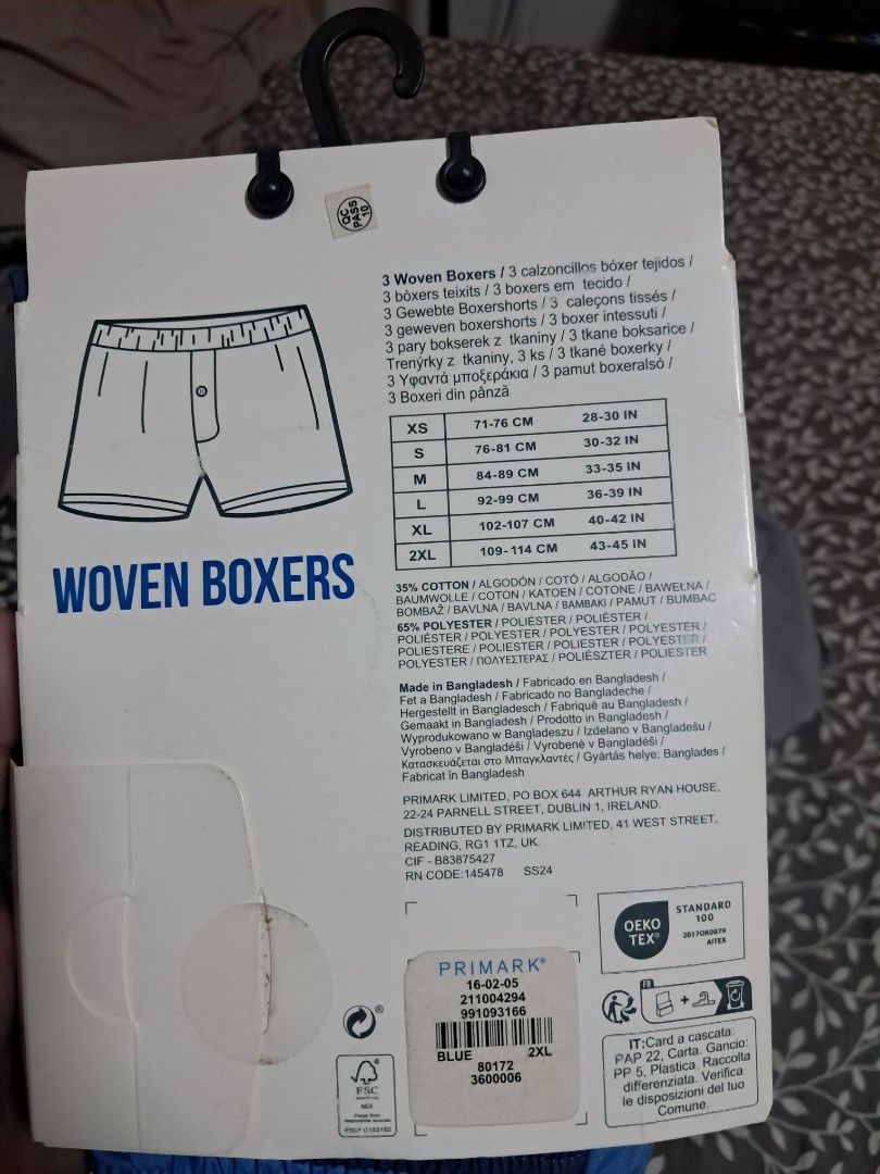 Boxer shorts for men (Category: Activewear) located in Ibaan. Submitted by ljnaig14 (Listing ID 1461383366, Image 3). Description: boxer short for men 3+2 = 5 pcs.