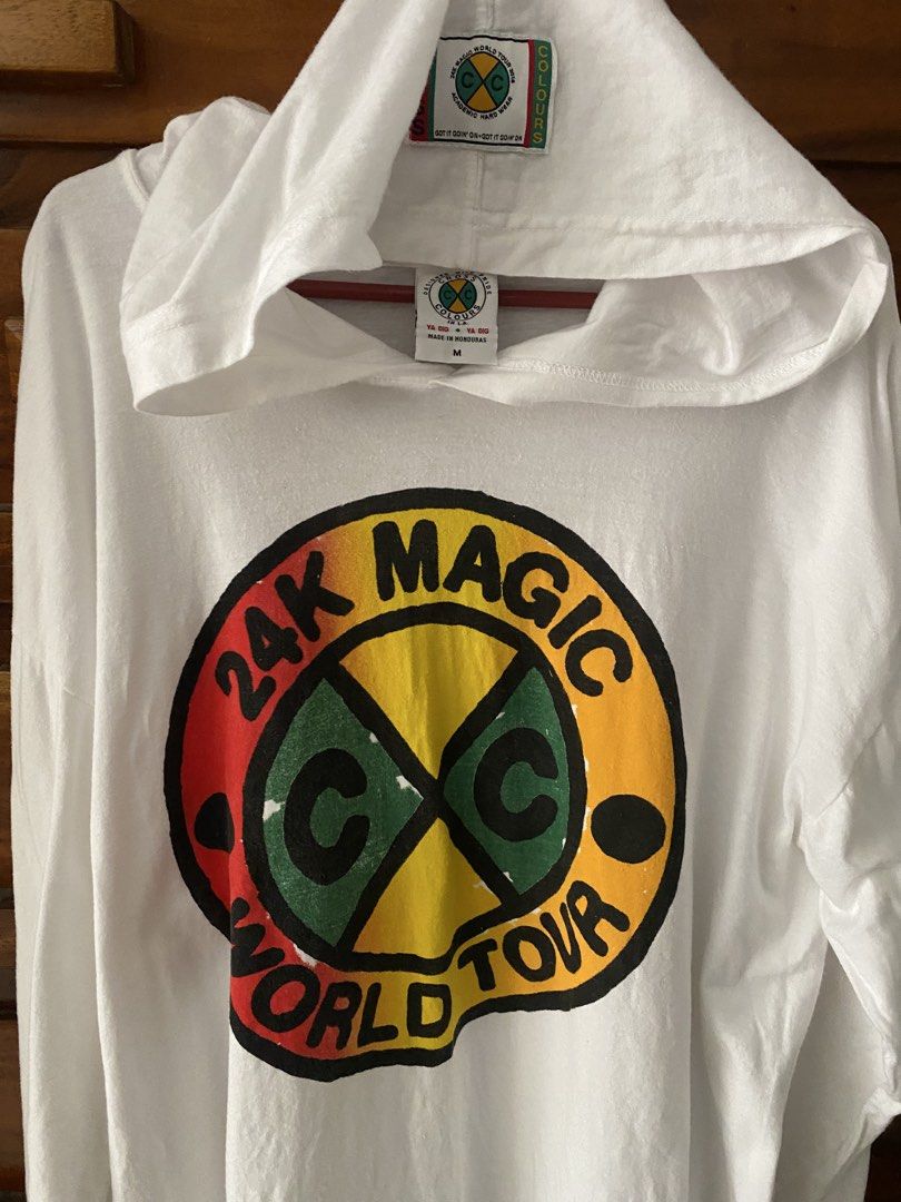 BRUNO MARS X CROSS CLOURS (Category: Hoodies) located in Cavite. Submitted by gedom (Listing ID 1461377890, Image 2). Description: cross colours x bruno mars 24k world tour Size medium 22.5/31.5 dimes.