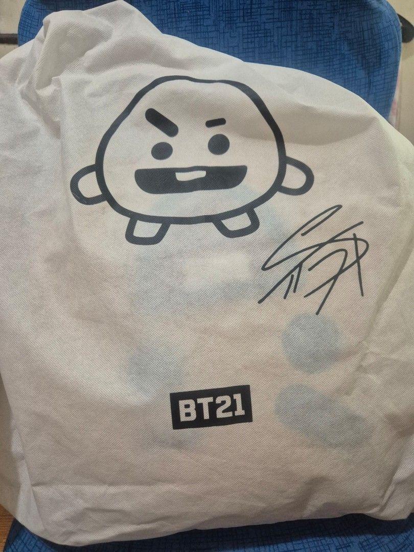 BT21 Shooky Suga Plush 42CM (Category: Plushies & Soft Toys) located in San Juan City. Submitted by ladadigwy (Listing ID 1461355706, Image 2). Description: - bt21 shooky 42 cm 🍪🥛 - first press - with dust bag! - will give lots of bts freebies - unused, naka-display lang sa cabinet rfs: need shelf space.