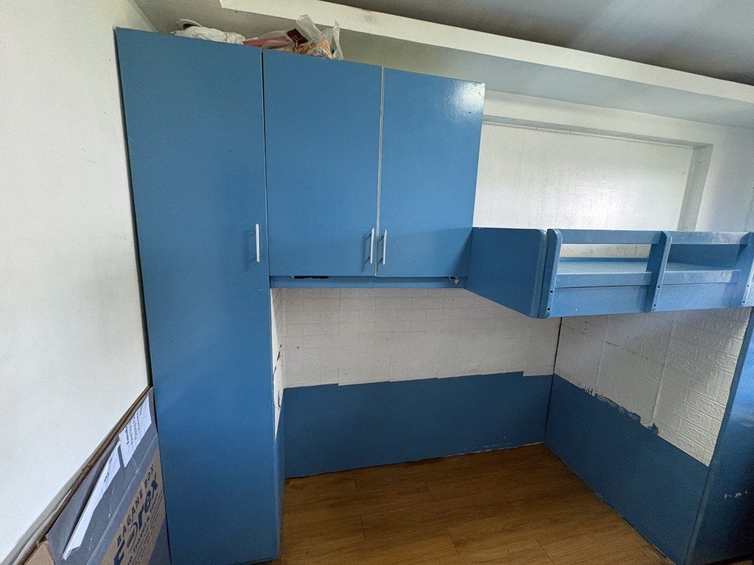 BUNK BED WITH LADDER AND CABINETS (Category: Bed Frames & Mattresses) located in Manila. Submitted by weaniceteee (Listing ID 1461355631, Image 3). Description: - PM for more info - VERY NEGOTIABLE.