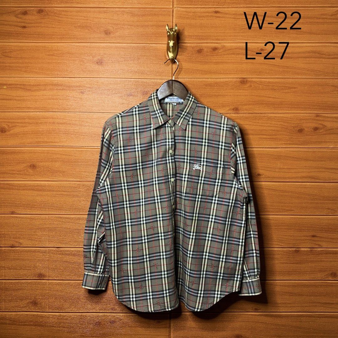 Burberry All over Logo Nova Check Plaid Button down (Category: Formal Shirts) located in Quezon City. Submitted by donklasiko (Listing ID 1461554704, Image 2). Description: Condition: 9.5+/10 Pristine condition Issue: non Refer to the dimension 🤗 PM FOR MORE DETAILS NO RETURN, NO EXCHANGE & NO REFUND! ✅I ALSO ACCEPT TRADE/SWAP TO ANYTHING JUST DROP YOUR OFFER Please manage your expectations, this is a secondhand item. What you see is what you ge