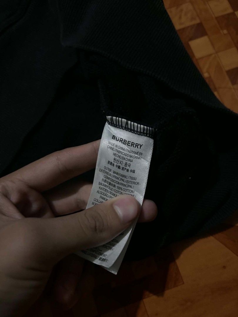 Burberry Black Sweatshirt (Category: Coats, Jackets and Outerwear) located in Manila. Submitted by kennethcollections (Listing ID 1461485660, Image 3). Description: .