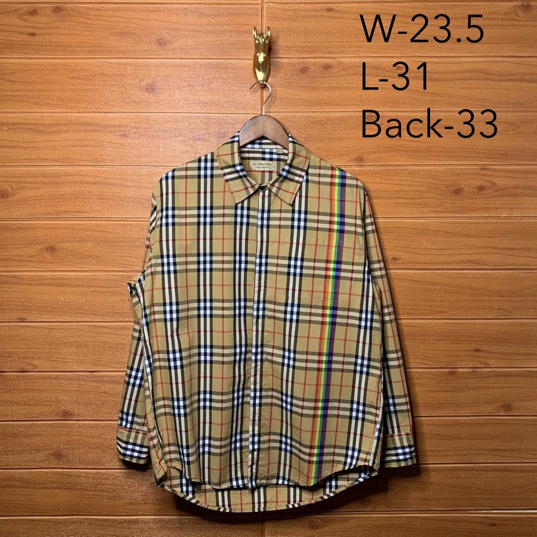 Burberry Londong England Nova Check Plaid Rainbow Button down (Category: Formal Shirts) located in Quezon City. Submitted by donklasiko (Listing ID 1461553530, Image 2). Description: Condition: 9.5+/10 Pristine condition Issue: non Refer to the dimension 🤗 PM FOR MORE DETAILS NO RETURN, NO EXCHANGE & NO REFUND! ✅I ALSO ACCEPT TRADE/SWAP TO ANYTHING JUST DROP YOUR OFFER Please manage your expectations, this is a secondhand item. What you see is w