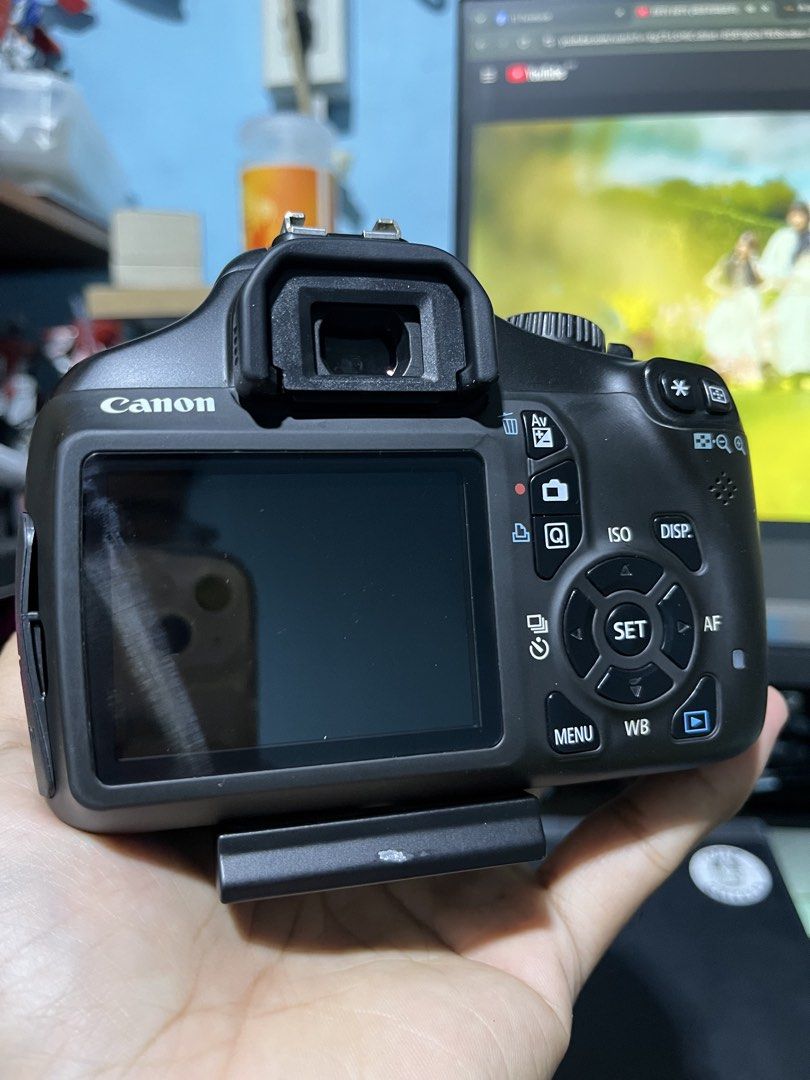 Canon EOS 1100D / Rebel T3 (Category: Cameras) located in Manila. Submitted by Migz2142 (Listing ID 1461480198, Image 3). Description: CANON EOS 1100D / REBEL T3 Kit Lens 18-55mm Slight vignette (not noticeable) on left side of the LCD BUT DOES NOT AFFECT ACTUAL PHOTOS WORKING PERFECTLY Inclusions: -1 original battery -Original charger -Sandisk Ultra Plus 128gb 130mb/s -2 meter mini usb for EOS utility -Lowe pro camera bag -CPL filter -ND filter 