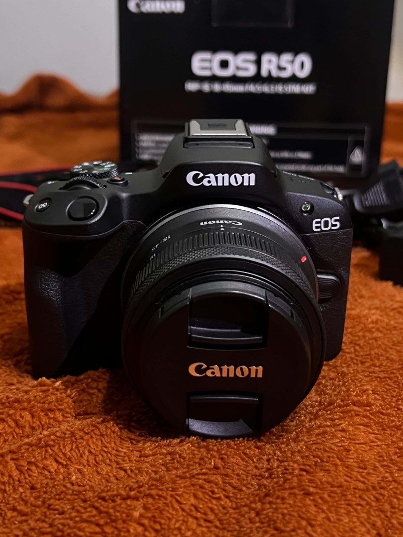 Canon Eos R50 (Category: Cameras) located in Pasig City. Submitted by bycc__ (Listing ID 1461528423, Image 1). Description: For Sale or Trade to Sony a6400 or Zve10 Below 3k SC Inclusions: Body Kit Lens Charger Battery Box Camera Bag Camera Strap Lens Cap No issue MOP💸: Gcash Gotyme shipping is shouldered by the buyer Around metro manila or pampanga area J&t or lalamove 🛵 Meet up around Metro Manila or Bulacan Chat me thru carousell chat💬.