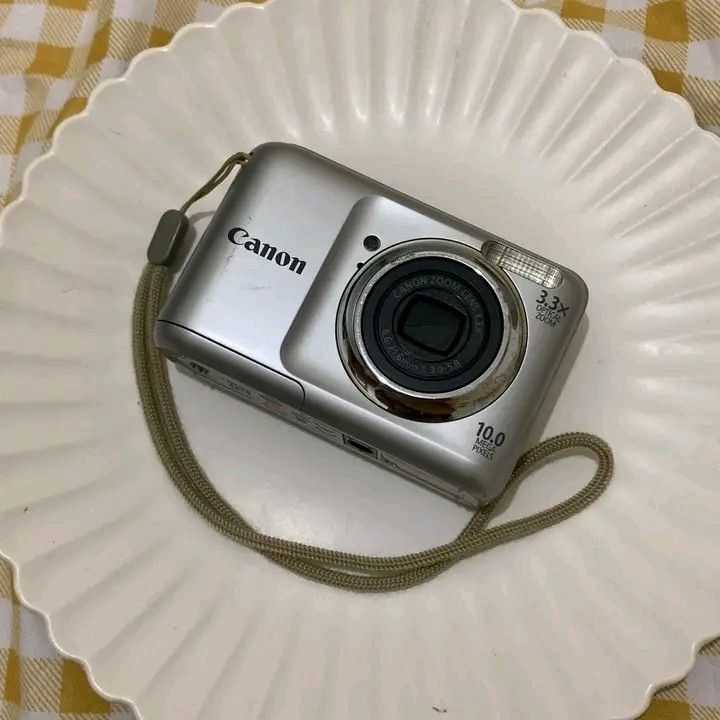 Canon PowerShot A800 (Category: Cameras) located in Manila. Submitted by rosefinds67 (Listing ID 1461390157, Image 1). Description: ✧˚ 𝘾𝘼𝙉𝙊𝙉 𝙋𝙊𝙒𝙀𝙍𝙎𝙃𝙊𝙏 𝘼800𖧷₊˚˖𓍢ִ 🍓 php 4,499 𝘽𝙤𝙙𝙮 𝘾𝙤𝙣𝙙𝙞𝙩𝙞𝙤𝙣: 10/10 ᡣ𐭩ྀིྀི𝘳𝘦𝘴𝘰𝘭𝘶𝘵𝘪𝘰𝘯: 10.1 megapixels ᡣ𐭩ྀིྀི𝘻𝘰𝘰𝘮: ☑️ ᡣ𐭩ྀིྀི𝘧𝘭𝘢𝘴𝘩: ☑️ ᡣ𐭩ྀིྀི𝘯𝘰𝘵𝘦: super fine quality, good working condition, good for sunset photos, crisp output, personal fave from the new collection