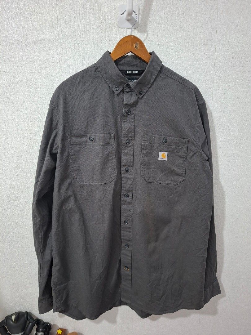 Carhartt rugged flex Work wear (Category: Tshirts & Polo Shirts ) located in Cavite. Submitted by labbudds20 (Listing ID 1461390317, Image 3). Description: Carhartt Men's Rugged Flex Rigby Long Sleeve Work Shirt Work Utility Button Down Shirt Size large Armpit to armpit 23 inches Length 32 inches Excellent to new condition See pictures for details.