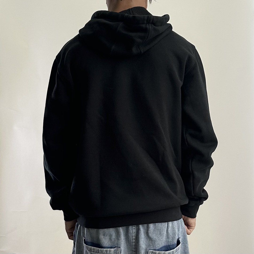 Carhartt Script Hoodie Jacket in Black (Size Small) (Category: Hoodies) located in Batangas. Submitted by ukaysalakayyy (Listing ID 1461409277, Image 3). Description: Condition: Excellent as new! Color rate: 10/10 Size: Small.