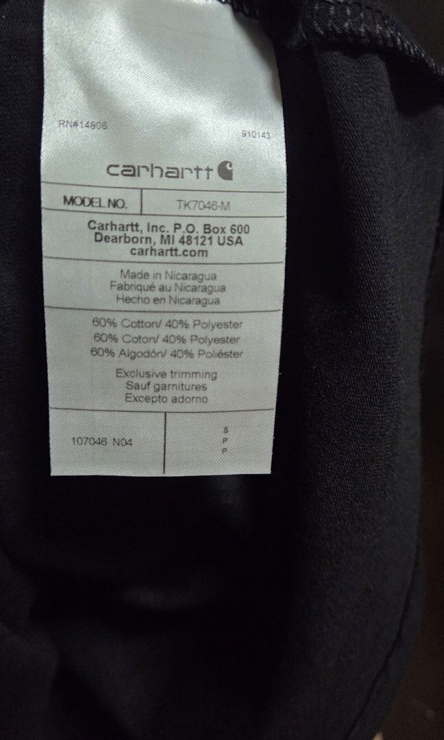 Carhartt T shirt Small (Category: Tshirts & Polo Shirts ) located in Manila. Submitted by daddyhunt99 (Listing ID 1461477314, Image 3). Description: BNEW Carhartt Shirt Black 20X29 Fits Small to Medium.