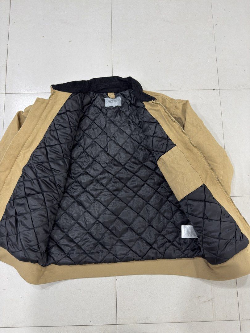 Carhartt WIP Sta Fe (Category: Coats, Jackets and Outerwear) located in Manila. Submitted by tindero-ng-damit (Listing ID 1461501953, Image 2). Description: CARHARTT WORK IN PROGRESS STA FE JACKET Measurement: 23-24 width 27 Length No issue - Flawless Complete tags 🏷️.