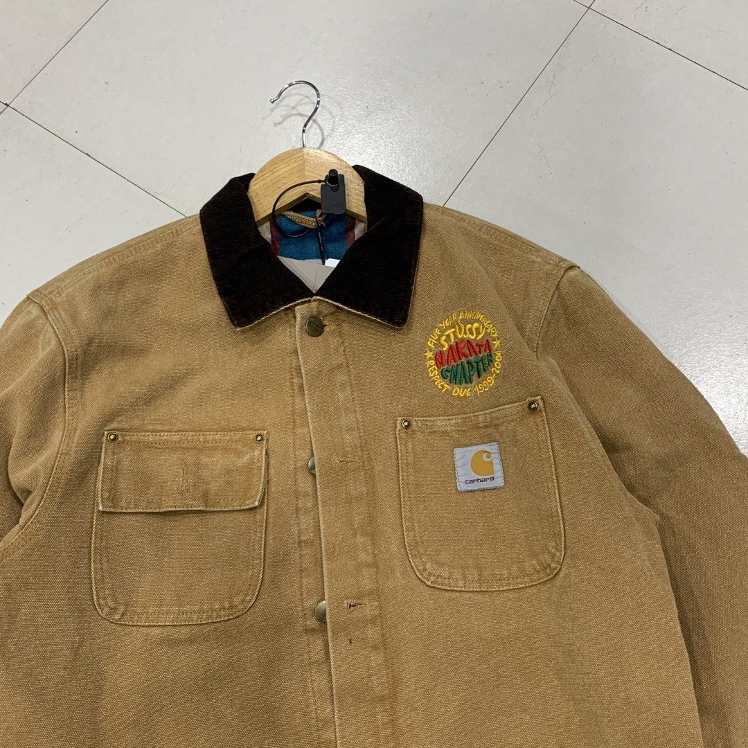 Carhartt x stussy (Category: Coats, Jackets and Outerwear) located in Pasig City. Submitted by paymelikelandlord (Listing ID 1461494073, Image 3). Description: Sale only Carhartt x stussy carpenter brown Size medium Excellent as new Dm us to purchase 📥.
