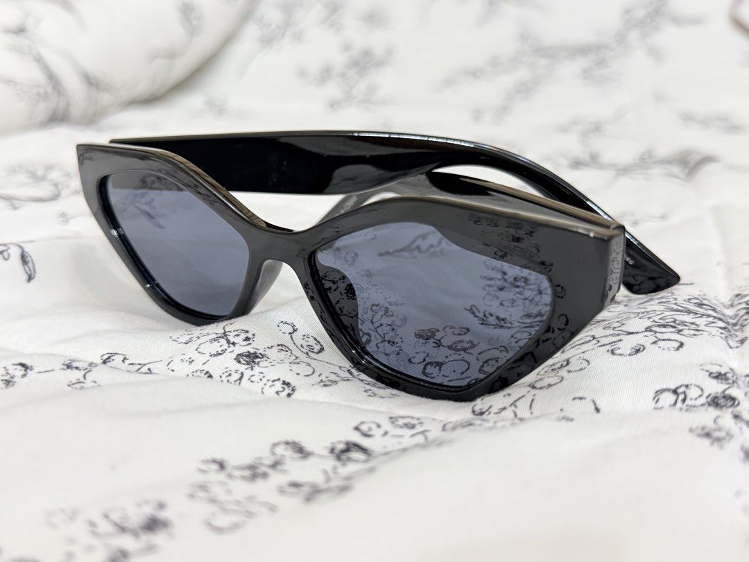 Cat Eye Sunglasses (Category: Sunglasses & Eyewear) located in Pasig City. Submitted by silent.finders.keepers (Listing ID 1461429096, Image 3). Description: Luxurious-looking Call it Spring Distinct angular, geometric cat-eye frame in black with dark tinted lenses..