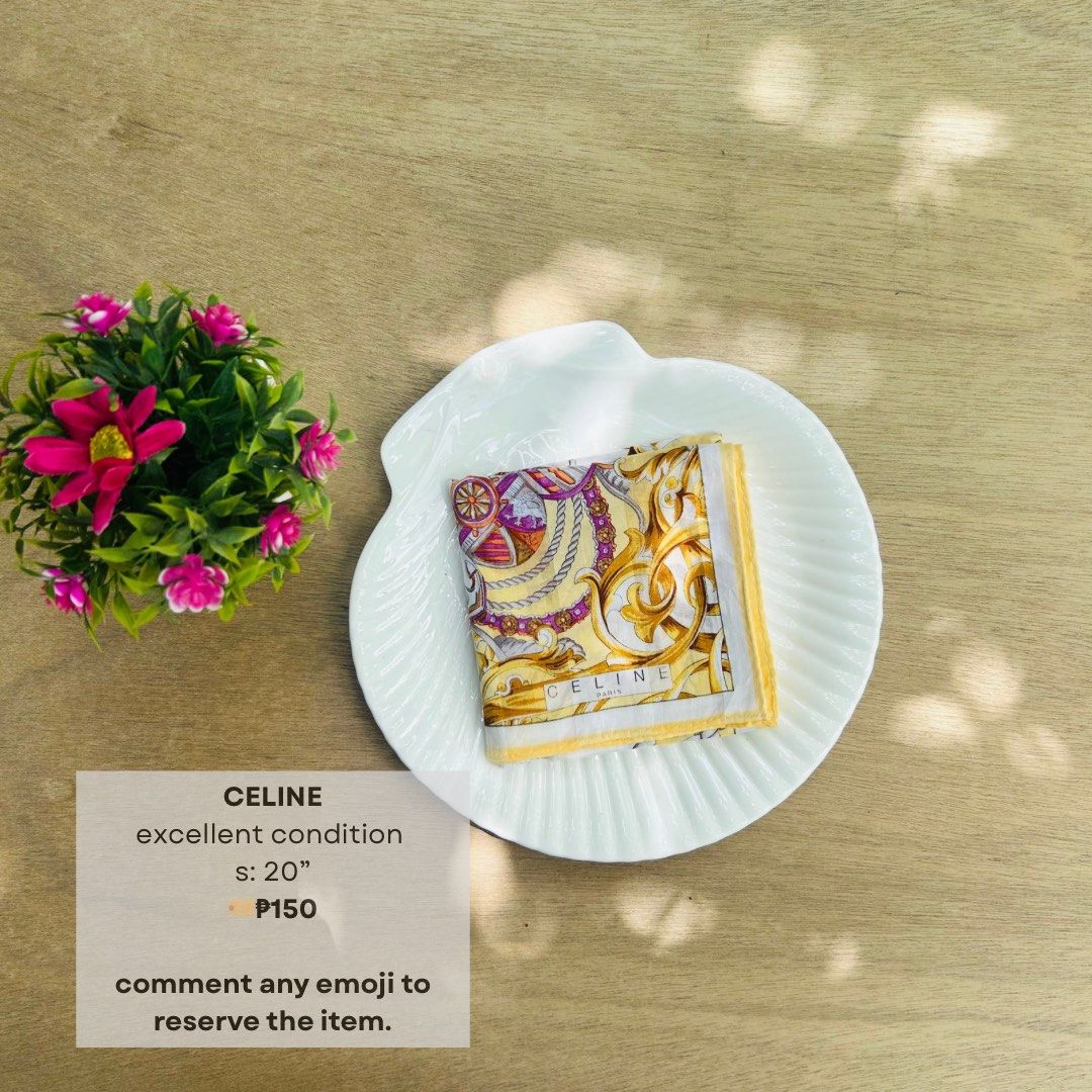 Celine Handkerchief (Category: Handkerchief & Pocket Squares) located in Naga. Submitted by hankies.collection9 (Listing ID 1461480364, Image 1). Description: .