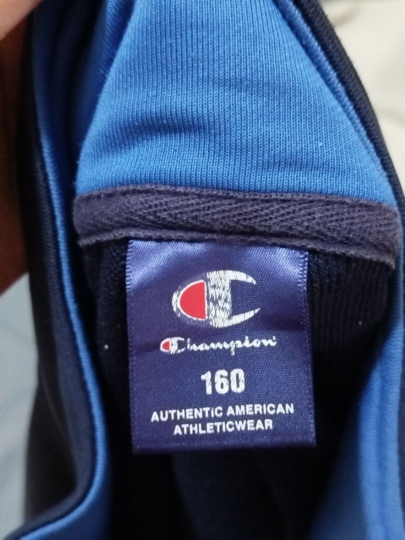 Champion Track Jacket (Category: Coats, Jackets and Outerwear) located in San Jose. Submitted by swift_randomthrift.ph (Listing ID 1461487676, Image 2). Description: 19×23 (Small) Original Issue: slight scratch (last pic) Price still negotiable.