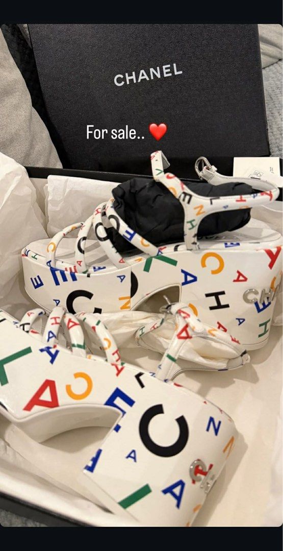 Chanel Interlocking sandals Nu222 Blanc 24C (Category: Sandals) located in Taguig. Submitted by zhnprttys_on_ig (Listing ID 1461406295, Image 2). Description: BRANDNEW ORIG PRICE 105k Size38 (24C) Nu222 Blanc 100% AUTHENTIC NO TO BOGUS BUYER .