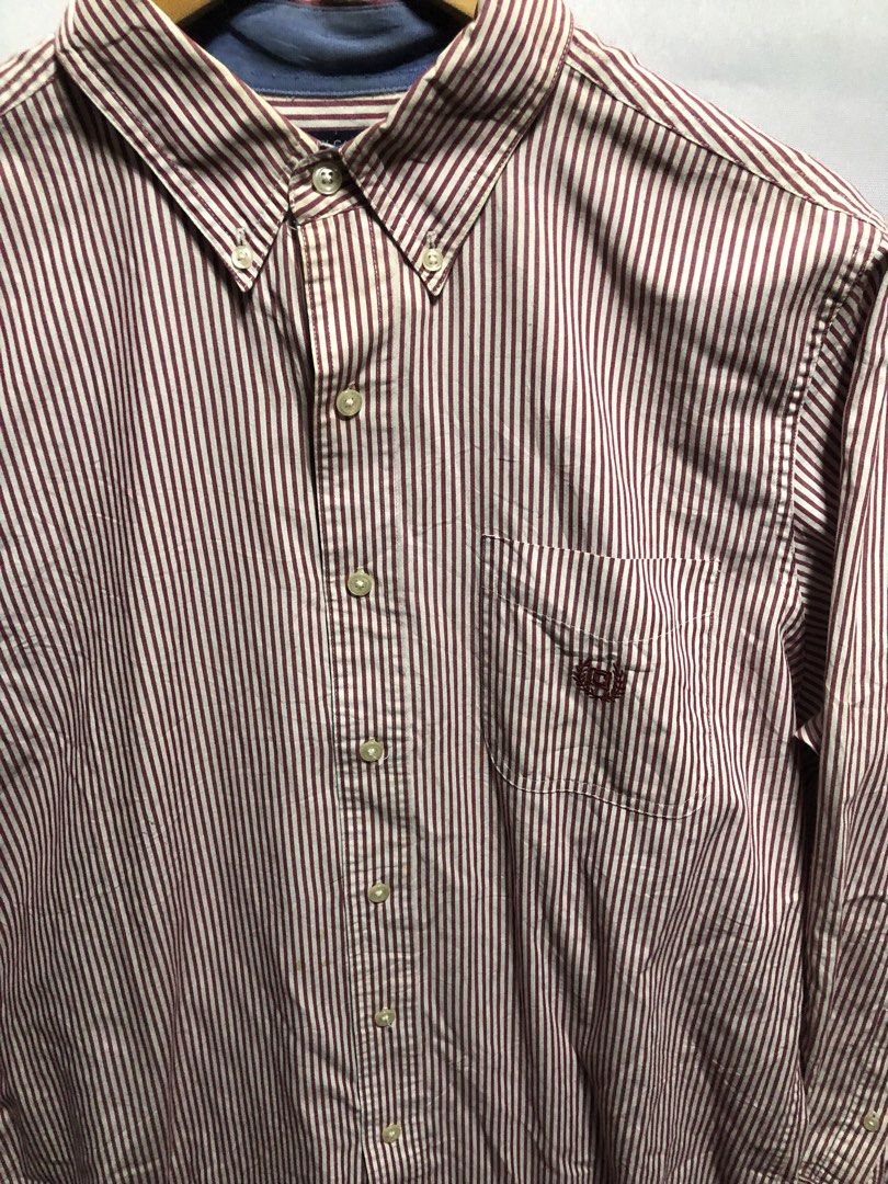 Chaps long sleeve (Category: Formal Shirts) located in Cagayan de Oro. Submitted by kennymiiiiii (Listing ID 1461468358, Image 2). Description: M-L size range No issue Need wash C33 Dimes 21*28 30.