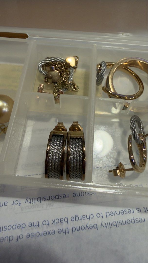 Charriol Earrings (Category: Earrings) located in Manila. Submitted by destash2restash2018 (Listing ID 1461491484, Image 1). Description: 1. Charriol Forever in rosegold tone, with stainless steel detail . 2. Charriol Infinity Zen Earrings Stainless Steel and Rose Gold PVD Price above is per pair - Versatile for everyday wear or dressing up. Slightly used with care card, bought overseas -Ok with lay away .