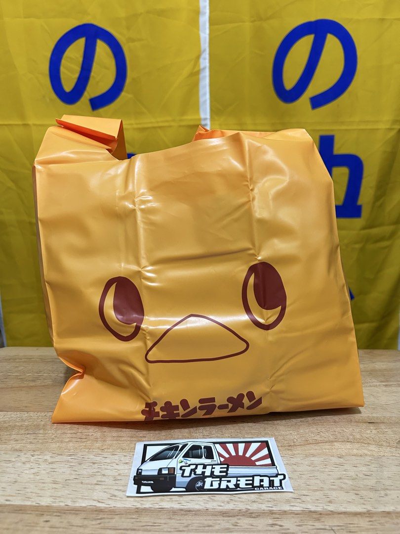 Chicken Ramen Eco Bag (JDM) (Category: Everything Else Others) located in Calamba. Submitted by ino.dgr8 (Listing ID 1461491304, Image 1). Description: Chicken Ramen Eco Bag Brings the perfect Japanese vibe to garages, restos, and man caves. As is condition GCash J&T Epxress Saturday or Sunday shipping schedule Cross posted.