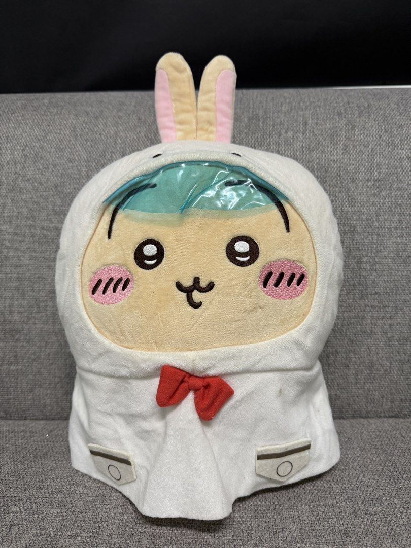 Chiikawa Usagi Rainy costume (Category: Plushies & Soft Toys) located in Manila. Submitted by bcbg3217 (Listing ID 1461524789, Image 1). Description: ‼️PLEASE READ BEFORE BUYING‼️ Like new condition Parade merch Big plush Authenticity guaranteed No other inclusions Actual photos are posted No other issues or flaws unless stated Please check the photos thoroughly before placing an order JnT regular or Lalamove COD for Metro Manila ⚠️BUY AT YOUR OW