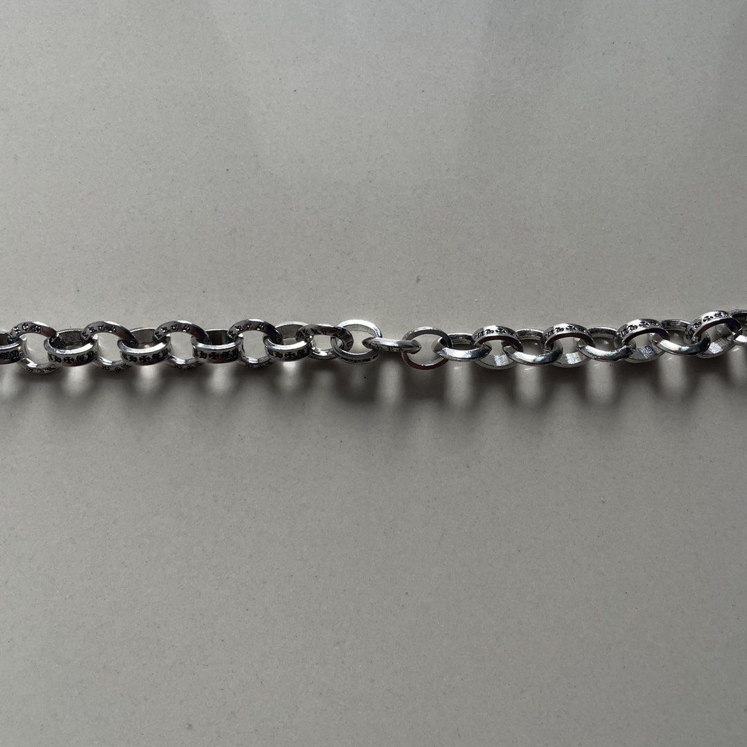 Chrome Hearts Silver B Ring Bracelet (Category: Jewelry) located in Manila. Submitted by burning_garments (Listing ID 1460847837, Image 3). Description: GOOD CONDITION, AS NEW, FLAWLESS, COMES WITH POUCH!.