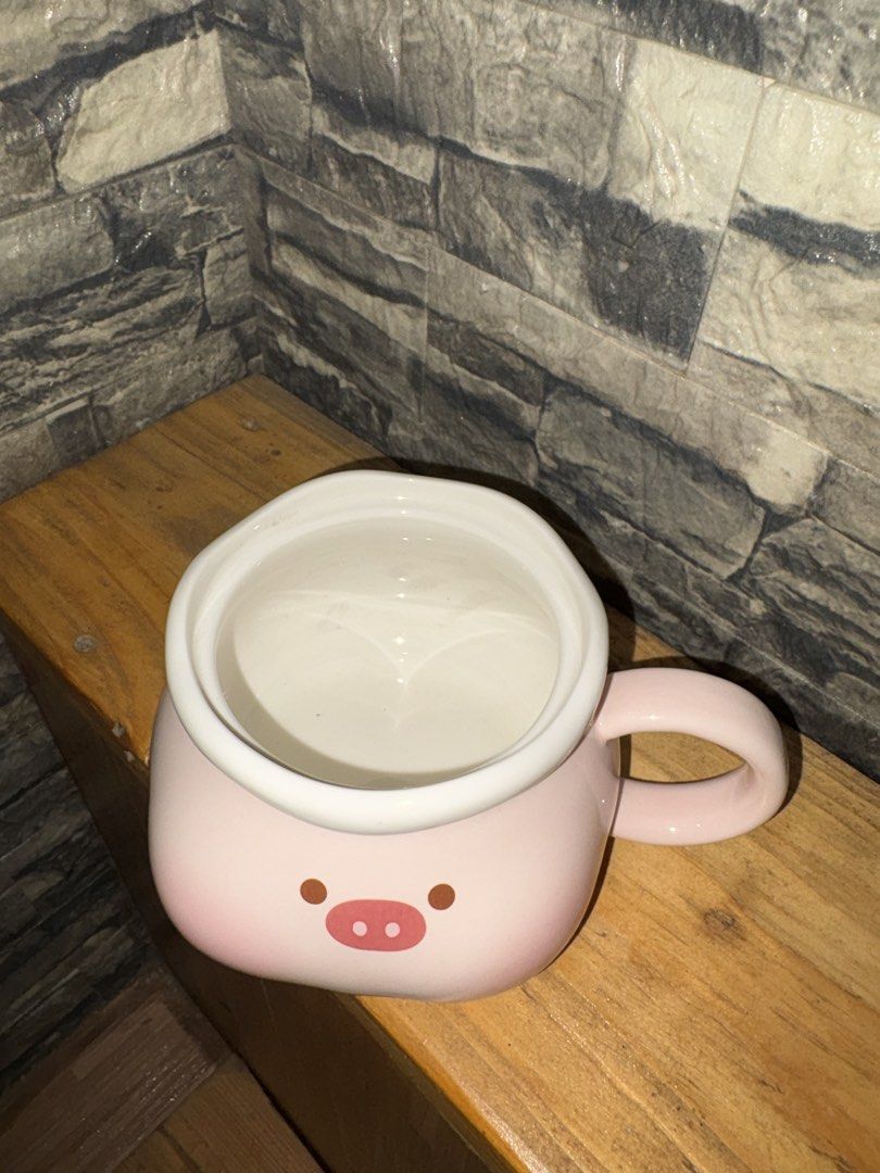 Chunky pig mug (Category: Coffee & Tea Tableware) located in Caloocan City. Submitted by rabbithole2026 (Listing ID 1461340463, Image 2). Description: Heavy no flaws.