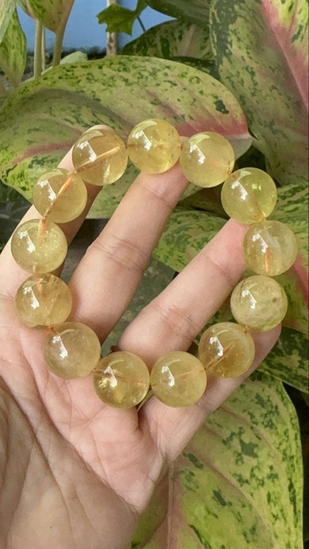 CITRINE BRACELET 🍋 M8_CIT015 (Category: Precious Stones) located in Bulacan. Submitted by selling_low_by_bella_ben (Listing ID 1461435100, Image 1). Description: CITRINE 🍋 M8_CIT015 🏷️ 1300 17+ mm 17 cm wrist.