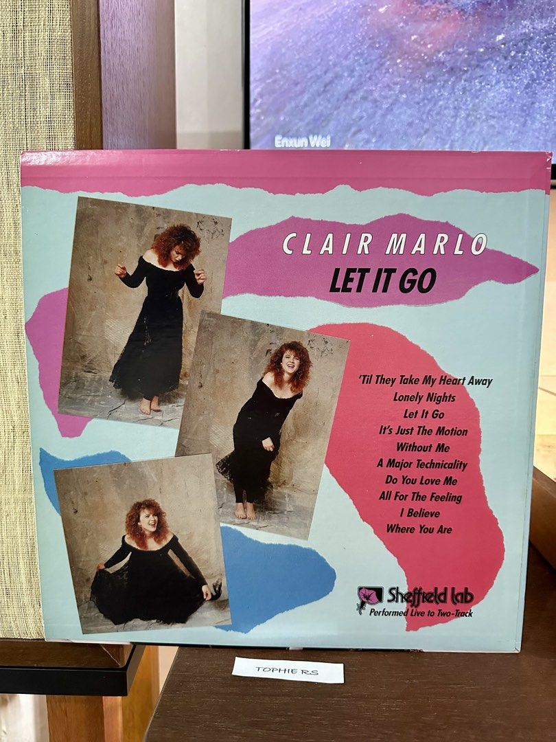 Clair Marlo Let It Go LP TLP-29 Sheffield Labs (Category: Vinyls) located in Las Pinas. Submitted by tophiers (Listing ID 1461480706, Image 2). Description: For Sale: CLAIR MARLO - LET IT GO vinyl LP Sheffield Labs TLP-29 - Complete Inserts - Covers/Media: VG+ - Vinyl : NM+ (In Immaculate Condition, Pristine, Like New Condition, No Visible Marks, Vinyl is True and Straight, Plays Flawlessly) ACTUAL PHOTOS POSTED Sorry No Trades Price: PHP24,000 (