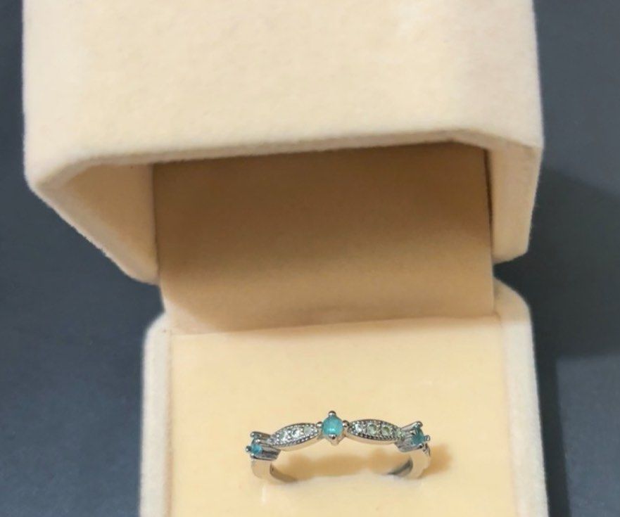 Classic Aquamarine ring with Ring Box - Nontarnish (Category: Rings) located in Mandaue City. Submitted by Currentcrs (Listing ID 1461556730, Image 3). Description: Size 6 ring size .