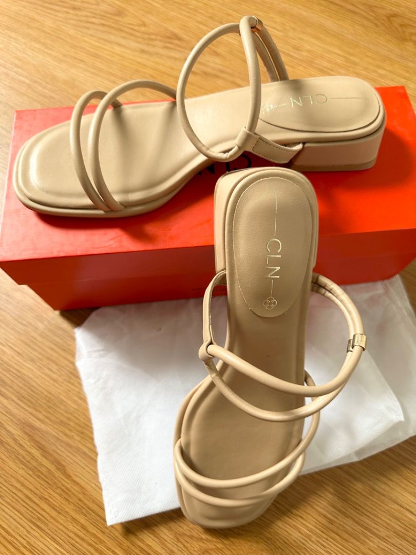 CLN Beige Strappy Flat Sandals Size 36 (Category: Flats & Sandals) located in Mandaluyong City. Submitted by unworntobarelyworn (Listing ID 1461335196, Image 2). Description: Condition: 9.5/10 (worn 1x) - Brand: CLN - Color: Beige - Style: Strappy Flat Sandals - Size: 36 - Design: Simple and chic - Feature: Easy to slip on - Includes: Original box - .