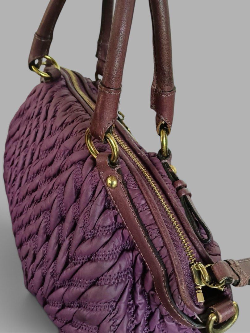 Coach Madison Bag (Category: Shoulder Bags) located in Bayombong. Submitted by declutterbyriri (Listing ID 1461481535, Image 3). Description: Coach 70th Anniversary Limited Edition Madison Quilted Chevron 💜 - signs of use - no sling strap inspo pic last slide ^^ .