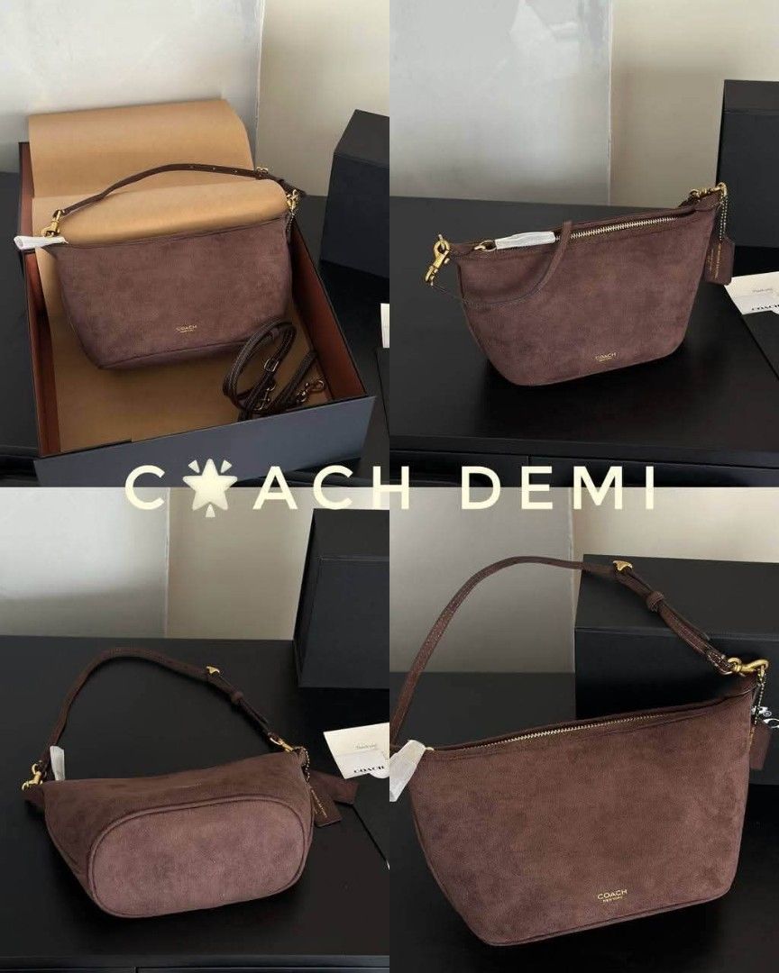 Coach Demi Shoulder Bag in Suede (Category: Shoulder Bags) located in Quezon City. Submitted by bagsboutiqueph (Listing ID 1461560694, Image 2). Description: LAST PRICE POSTED. LIMITED STOCKS! BRANDNEW WITH INCLUSIONS. COLOR MAY SLIGHTLY VARY IN ACTUAL DUE TO LIGHTING AND CAMERA SETTING. OTHER PHOTOS WILL BE SEND DURING PURCHASE AND FOR SURE BUYERS ONLY. WHEN IN DOUBT, DO NOT ORDER. THANK YOU..