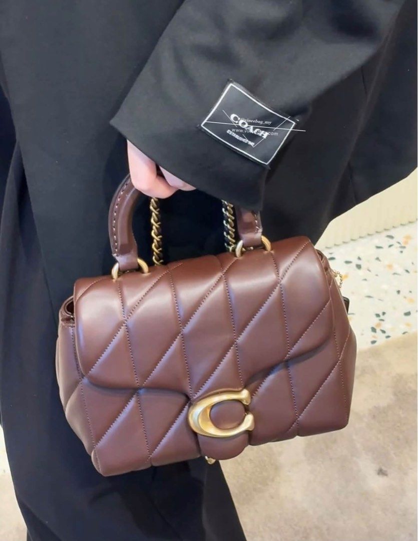 Coach Tabby Quilted Top Handle (Category: Cross-body Bags) located in Binan City. Submitted by pinkykeenshop (Listing ID 1461522379, Image 2). Description: .