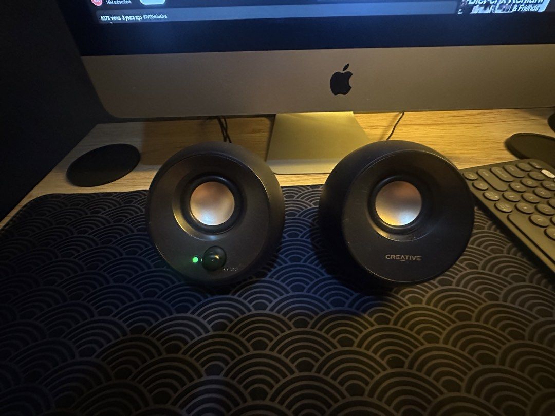 Creative Pebble V2 Desktop Speakers (Category: Soundbars, Speakers & Amplifiers) located in Manila. Submitted by js21trading (Listing ID 1461515764, Image 3). Description: - Compact and stylish desktop speakers - Enhances computer audio experience - Easy to set up and use - Includes original box.