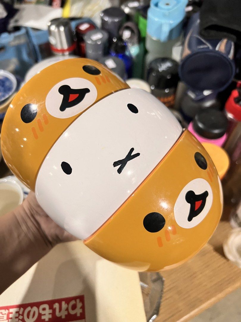Cute Bear Face Stackable Storage Container (Category: Storage Boxes & Baskets) located in Manila. Submitted by suarezbaby04975 (Listing ID 1461470321, Image 1). Description: - Adorable bear face design - Stackable storage container - Perfect for organizing small items - Fun and functional for desks or shelves - Available in orange and white colors - Ideal for kids or anyone who loves cute things.