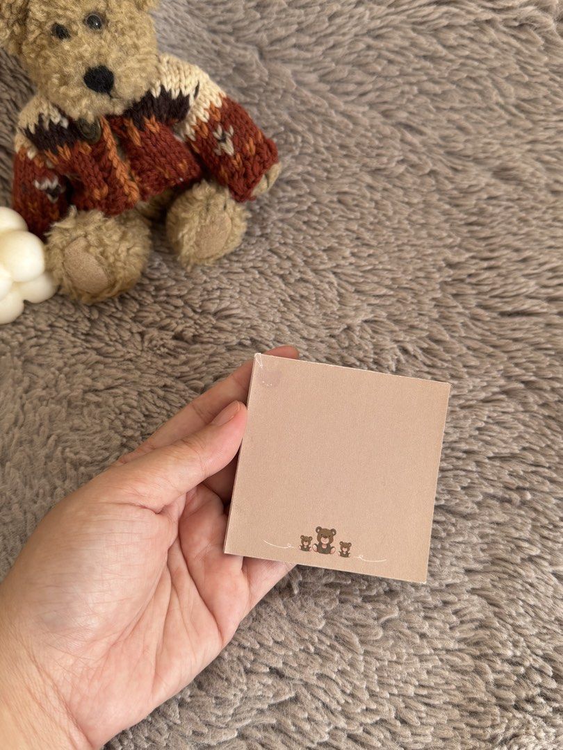Cute Bear Small Notepad (Category: Stationery & School Supplies) located in Kalibo. Submitted by krizh05 (Listing ID 1461341564, Image 1). Description: - Adorable small notepad featuring a cute bear design. -50 pages - Perfect for jotting down quick reminders or messages. -can custom made if requested Kalibo Area only.