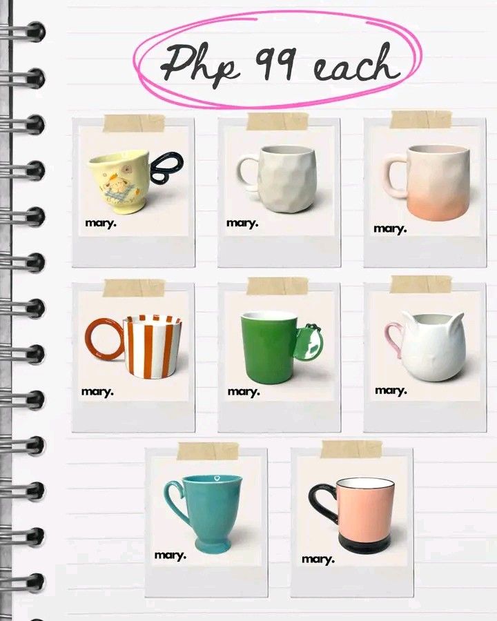 Cute Ceramic Mugs (Category: Coffee & Tea Tableware) located in Mandaluyong City. Submitted by kdrama_tita (Listing ID 1461472311, Image 1). Description: .