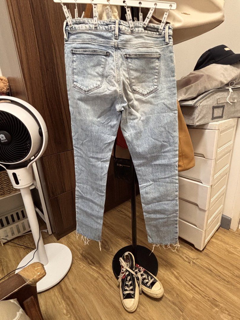 Denham Pants (authentic) (Category: Jeans) located in Quezon City. Submitted by frodo0905 (Listing ID 1461443741, Image 2). Description: Authentic Denham Pants W-24 - Light wash denim - Girlfriend fit - Distressed look with frayed hems - Soft and comfortable fabric - Easy to style for casual, everyday outfits.
