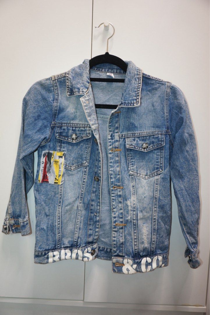 Denim Jacket (Category: Coats, Jackets and Outerwear) located in Bacoor. Submitted by ynnasdrawer (Listing ID 1461410661, Image 1). Description: - never worn - xs to s - rfs: decluttering .