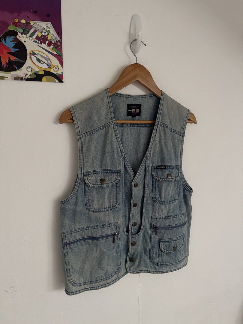 Denim Vest (Category: Vests) located in Santa Rosa. Submitted by southkid.vintage (Listing ID 1461414584, Image 3). Description: Size: S Dimensions: 24 L x 20 W Condition: Good color may vary due to lighting feel free to inquire.