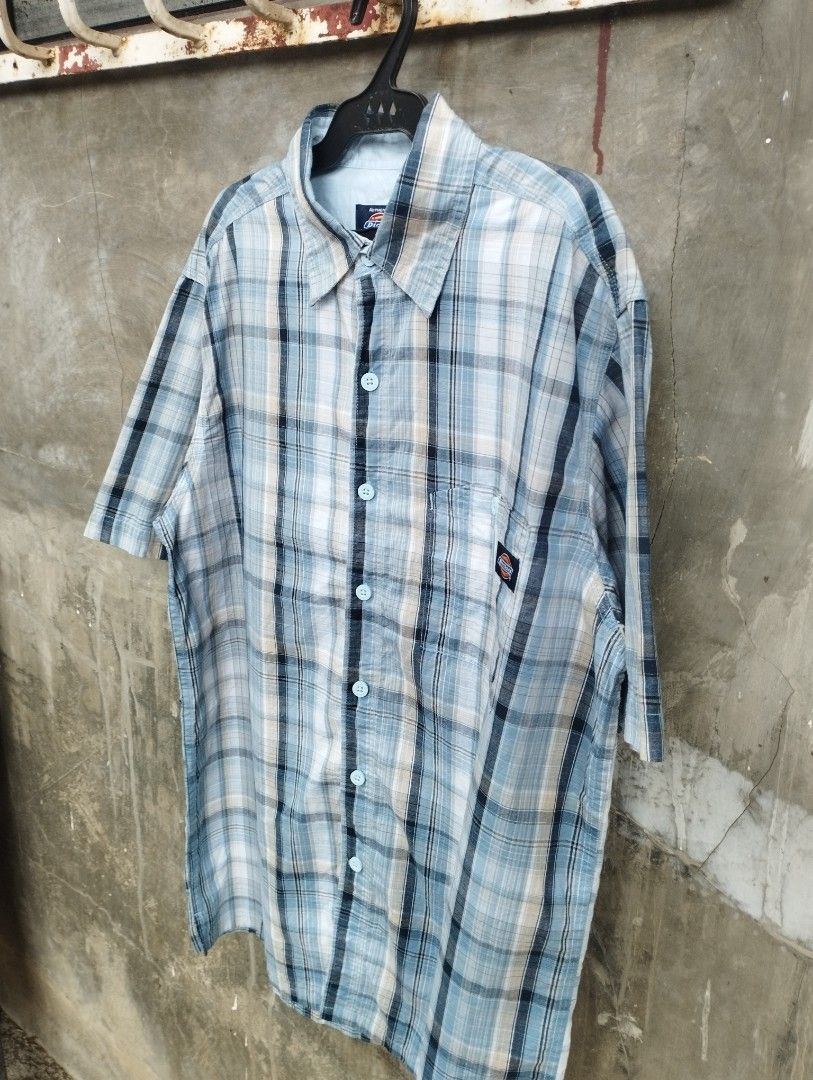 Dickies Blue Plaid Polo (Category: Tshirts & Polo Shirts ) located in Zamboanga. Submitted by vintagetreasures.zc (Listing ID 1461351098, Image 3). Description: Dickies Blue Plaid Polo 22W / 29L Good as New 10/10 Colour Rate No Issue 400 + SF.